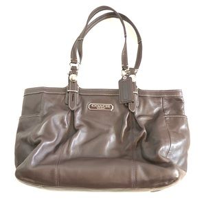 Authentic Coach Brown Leather Handbag